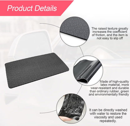 BLAU GRUN Car Dashboard Anti-Slip Rubber Pad, 10.6 x 5.9 Universal Non-Slip Car