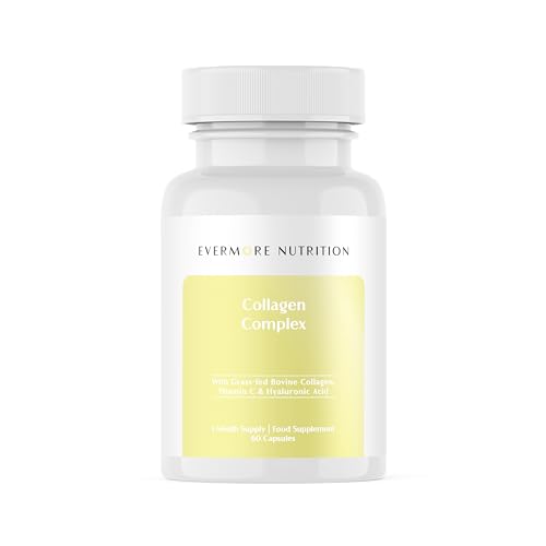 EVERMORE NUTRITION Grass Fed Collagen Complex with Hyaluronic Acid, Vitamin C and Active Peptides