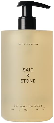 SALT & STONE Antioxidant-Rich Body Wash - Santal & Vetiver | Cleanse, Nourish & Soften