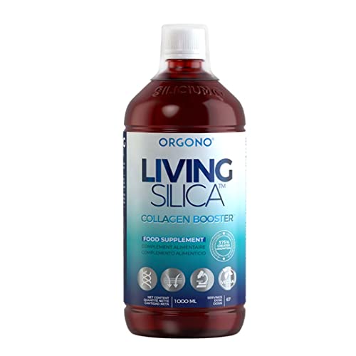 Orgono Living Silica Collagen Booster Liquid | Vegan Liquid Silica Supplement Collagen Booster