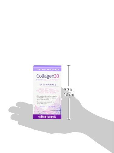 Webber Naturals Collagen30® Bioactive Collagen Peptides 2500 mg 180 Tablets