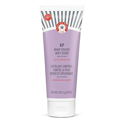 First Aid Beauty KP Bump Eraser Body Scrub – Exfoliant for Keratosis Pilaris with 10% AHA