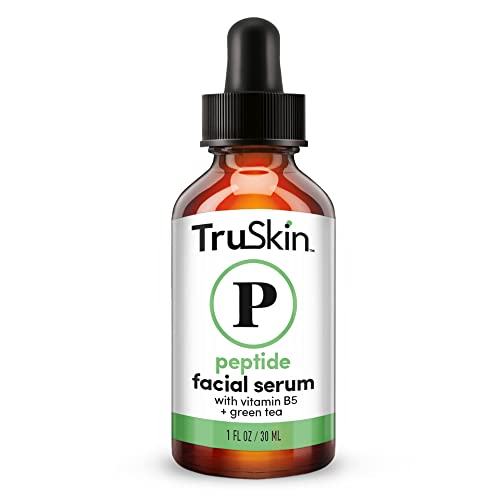 TruSkin Peptide Serum For Face – with Collagen Boosting Peptides, Amino Acids, Green