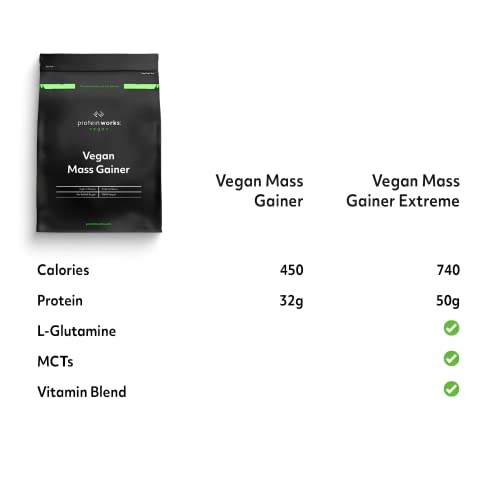 Protein Works - Vegan Mass Gainer Extreme | High Calorie Protein Powder | Weight Gainer