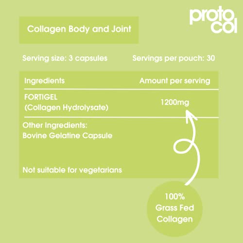 Body and Joint Care Collagen Supplement, Premium Fortigel Bioactive Peptides to Support