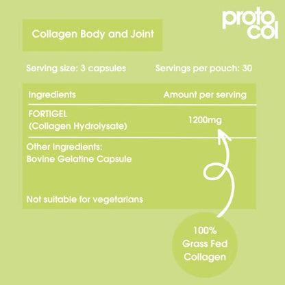 Body and Joint Care Collagen Supplement, Premium Fortigel Bioactive Peptides to Support