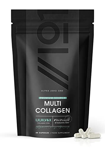 Multi Collagen Protein - Types I, II, III, V & X - Wild Caught Marine, Grass Fed Bovine, Eggshell