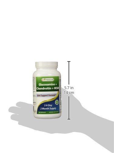 Best Naturals Glucosamine Chondroitin and MSM (Non-GMO) - Promotes Joint Health