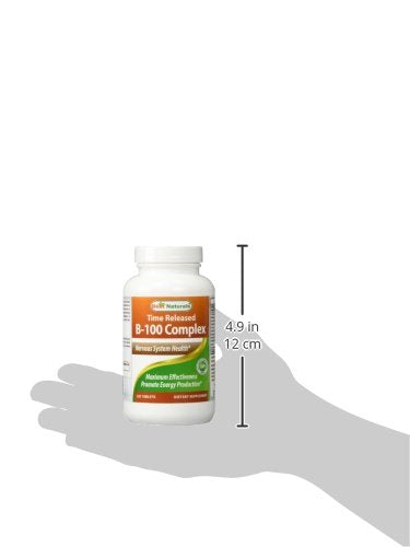 Best Naturals B-100 Complex for adults, 120 Tablets