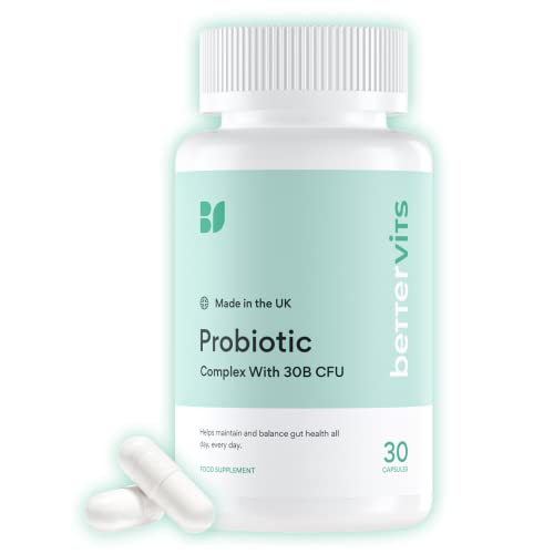 Bettervits Probiotic Complex | 30B CFU | Gut Health | Digestion | Bloating | IBS 