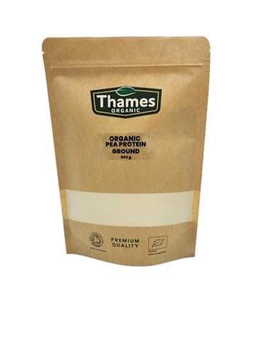 Thames Organic Organic Pea Protein Ground - Premium Vegan Supplement for Muscle Growth & Dietary Plans 250g