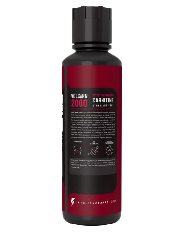 InnoSupps Volcarn 2000 - Advanced Fat Burning Liquid | L-Carnitine, GBEEC, Boost Energy