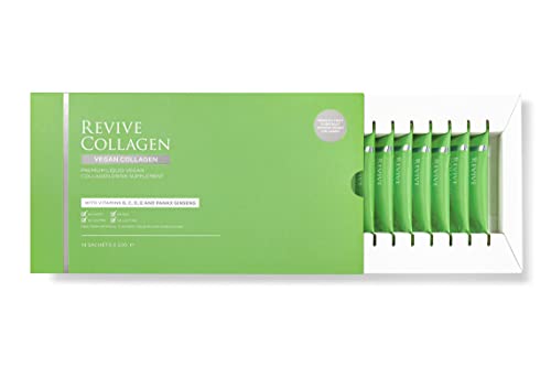 Revive Collagen 2500mg Plant Based Vegan Collagen with Added Vitamin B, C, D & E, Improved Skin, Hair & Nails