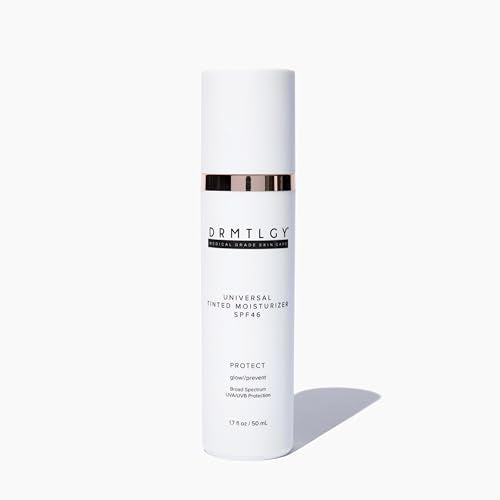 DRMTLGY Anti-Aging Tinted Moisturizer with SPF 46. Universal Tint. All-In-One Light