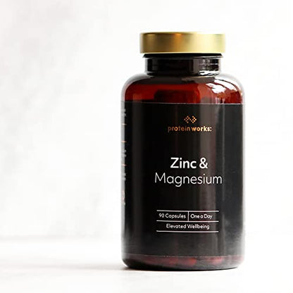 Protein Works - Zinc & Magnesium Supplement Tablets |Added Vitamin B6 | Combats Tiredness & Fatigue