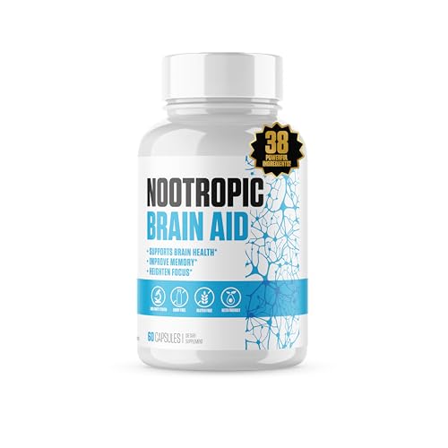 Nootropic Brain Aid | #1 Rated Focus & Memory Supplement | Improve Concentration