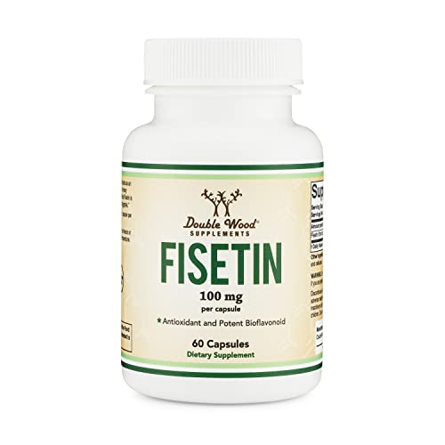 Fisetin Supplement - 100mg of Bioactive Flavnonols, 60 Count (Natural Bioflavonoid