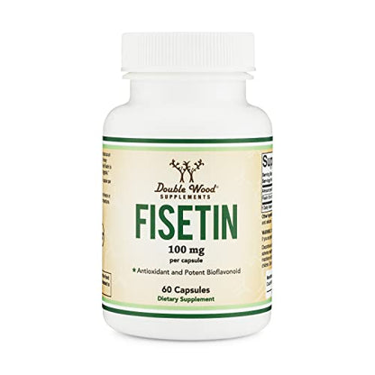 Fisetin Supplement - 100mg of Bioactive Flavnonols, 60 Count (Natural Bioflavonoid