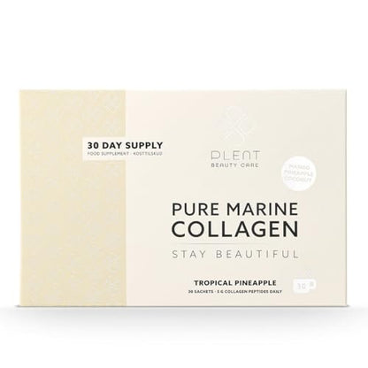 Plent Pure Marine Collagen Tropical Pineapple - Stay Beautiful - 5G Collagen Peptides Daily