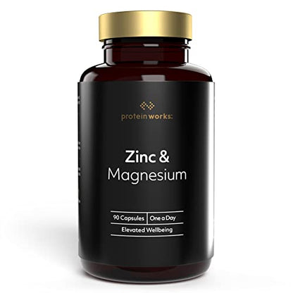 Protein Works - Zinc & Magnesium Supplement Tablets |Added Vitamin B6 | Combats Tiredness & Fatigue 