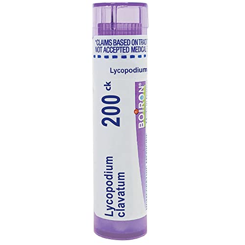 Boiron Lycopodium Clavatum 200CK, 80 Pellets, Homeopathic Medicine for Bloating and Gas