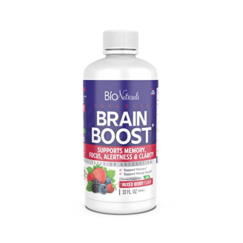 Bio Naturals Mental Boost Liquid Nootropic Supplement - Enhance Brain Performance 