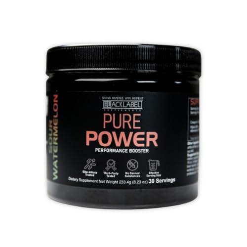 BLACKLABEL Supplements - Pure Power - Pre-Workout Dietary Supplement - Performance