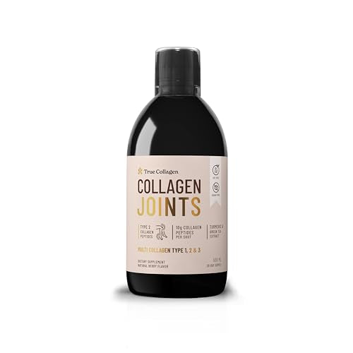 True Collagen Joint Peptides - Pack of 500ml, Berry Flavour | Dietary Supplements with Turmeric & Green Tea Extract