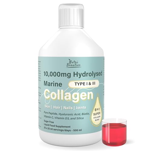 NUTRI Beauties Hydrolysed Marine Collagen Liquid Drink Supplement 10,000Mg