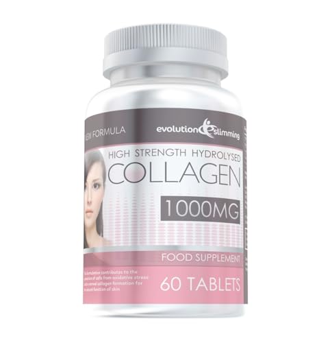 Hydrolysed Collagen High Strength 1,000mg for Hair, Skin & Nails, 60 Tablets, Evolution Slimming