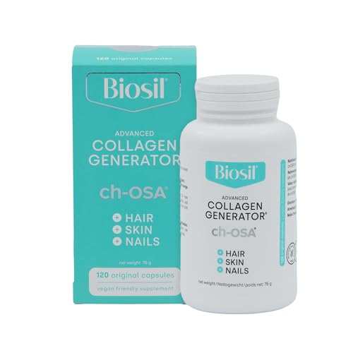 Biosil Collagen Generator - 120 Capsules - with Patented ch-OSA Complex - Generates & Protects Your Own Collagen