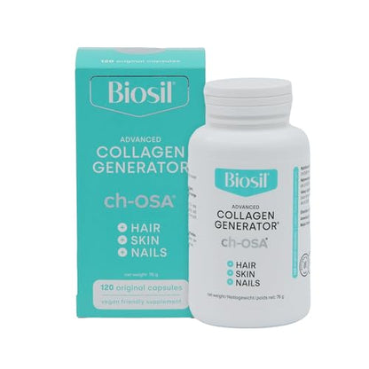 Biosil Collagen Generator - 120 Capsules - with Patented ch-OSA Complex - Generates & Protects