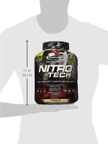 Whey Protein Powder, MuscleTech Nitro-Tech Whey Protein Isolate & Peptides, Protein