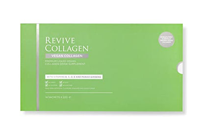 Revive Collagen 2500mg Plant Based Vegan Collagen with Added Vitamin B, C, D & E, Improved Skin, Hair & Nails