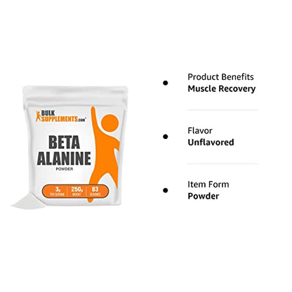 BULKSUPPLEMENTS.COM Beta Alanine Powder - Beta Alanine Supplement, Beta Alanine