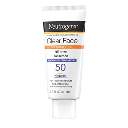 Neutrogena Clear Face Liquid Lotion Sunscreen for Acne-Prone Skin