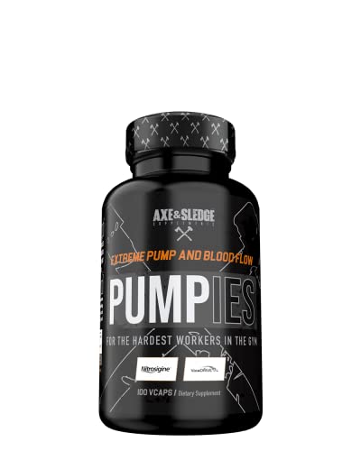 Axe & Sledge Supplements PUMPIES Nitric Oxide Booster with VasoDrive-AP and Nitrosigin