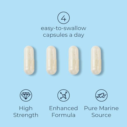 Reverse Life Marine Collagen Capsules 1200mg – with Hyaluronic Acid & Vitamin C + Q10