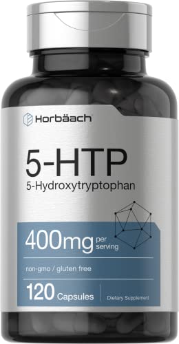 5HTP 400mg | 120 Capsules | 5-HTP Extra Strength Supplement | Non-GMO, Gluten Free 