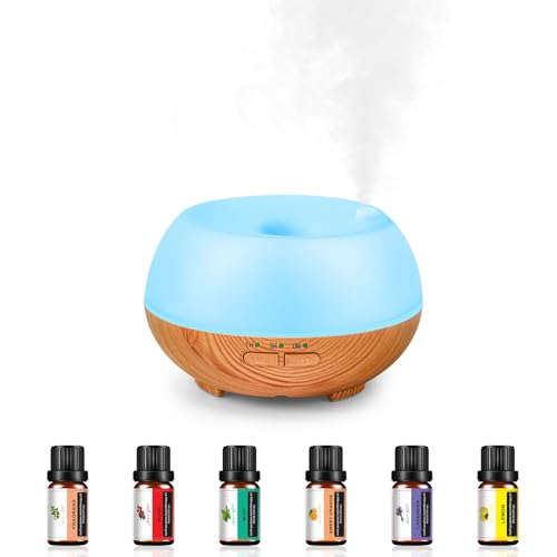 Aromatherapy Essential Oil Diffuser: Cool Mist Aroma Diffuser for Home - Colorful Light Create Ambience