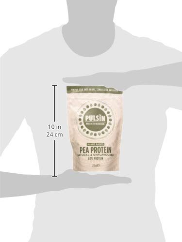 Pulsin - Unflavoured Vegan Pea Protein Powder - 250g - 8.0g Protein, 0g Carbs, 41 Kcals Per Serving