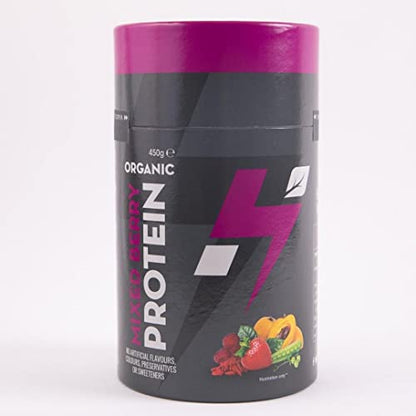 Hylife Nutrition - Organic Protein Powder - Mixed Berry Vegan Protein Powder (450g - 15 Servings)