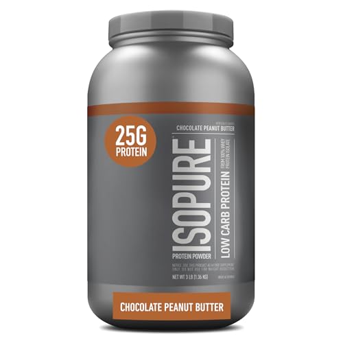 Isopure Protein Powder, Low Carb Whey Isolate with Vitamin C & Zinc for Immune Support,