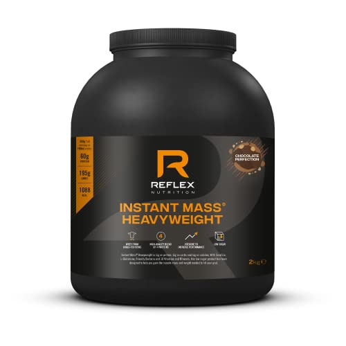 Reflex Nutrition Instant Mass Heavyweight, Mass Protein Powder, Over 1000 Calories Per Serving, 60g Protein