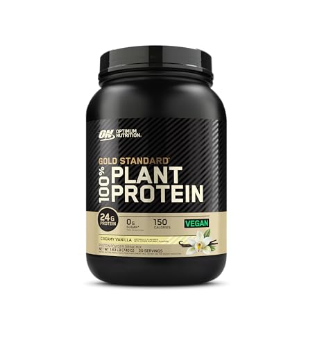 Optimum Nutrition Gold Standard 100% Plant Based Protein Powder, Gluten Free, Vegan 