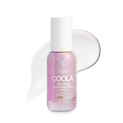 COOLA Organic Dew Good Illuminating Probiotic Serum with SPF 30, Dermatologist Tested