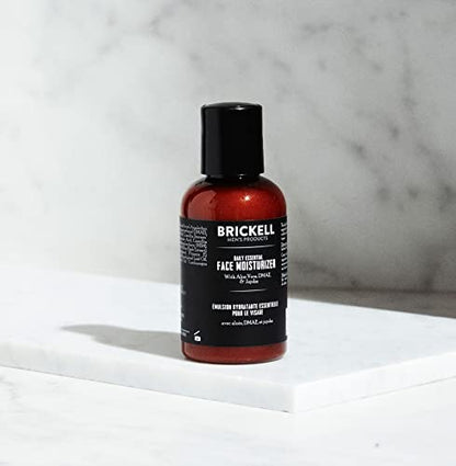 Brickell Men's Daily Essential Face Moisturizer for Men, Natural and Organic Fast-Absorbing