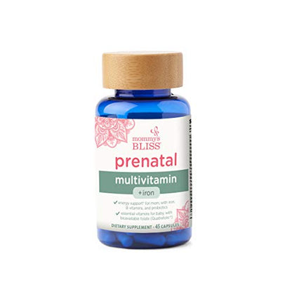 Mommy's Bliss Prenatal Multivitamin with Iron and Folic Acid, Supports Baby Development