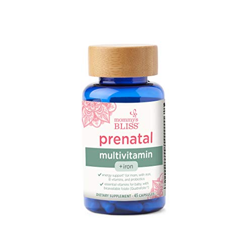 Mommy's Bliss Prenatal Multivitamin with Iron and Folic Acid, Supports Baby Development