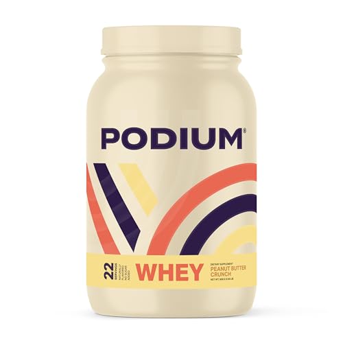 Podium Nutrition, Whey Protein Powder, Peanut Butter Crunch, 22 Servings, 27g of Whey 